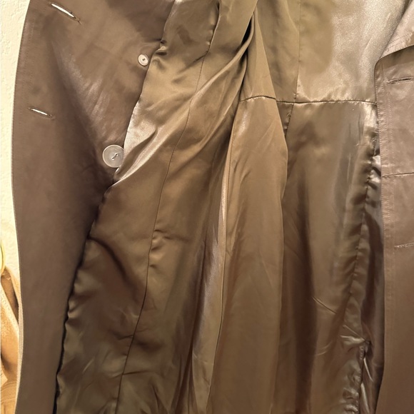 Chocolate brown Bebe trench coat.  Size M. - Picture 6 of 7